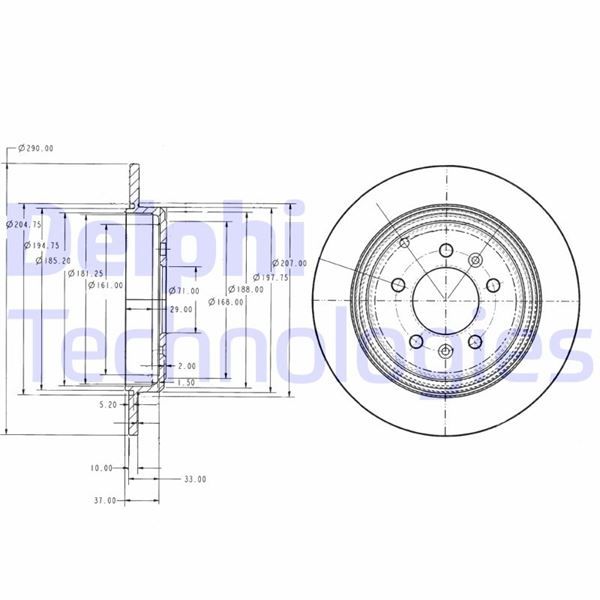 FREN DİSKİ ÇİFTLİ PAKET . DELİKSİZ ARKA PEUGEOT 605 1990