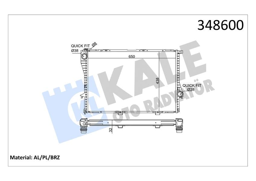 MOTOR SU RADYATORU BMW M52 M54 E39 E38