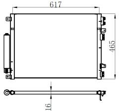 KLİMA KONDENSERİ GM CHRYSLER 300C 05 647X464X20 OTO.-MEK.