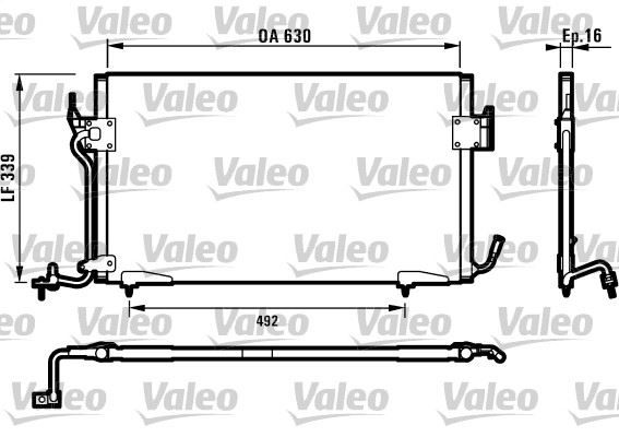 KLİMA KONDENSERİ PARTNER 96 BERLINGO 96 XSARA 97-00 1.8D-1.9D 630x339x16