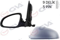 DIŞ DİKİZ AYNASI SOL ASTRA J 09 ELEKTRİKLİ ISITMALI ASTARLI ASFERİK 5 FİŞ VM-973EHPAL