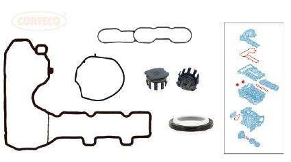 MOTOR BLOĞU ARKA KAPAK CONTA SETİ ASTRA L-CORSA F-P208-P308 1.2 PrueTech THP