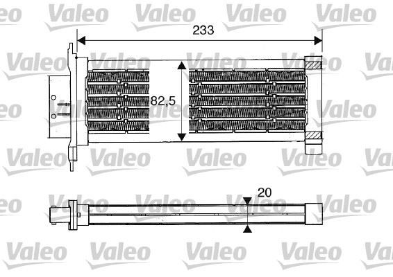KALORİFER RADYATÖRÜ C2 03 C3 02 207 06 308 07 MGN II-III-SCENIC II-III 233x82.5