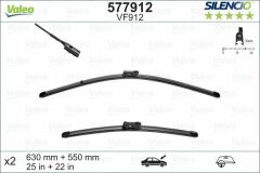 Valeo Silencio X-TRM Flat Blade X2 630 550 mm VW Tiguan II