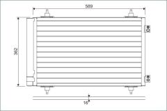 KLİMA KONDENSERİ EXPERT III-JUMPY III-SCUDO III-P807-C8 06 590x361x12