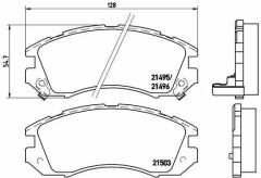 ÖN BALATA SUBARU IMPREZA 1.6İ AWD 1.8 İAWD 2.0İ AWD 92-00 LEGACY 2.0 2.2 90-98