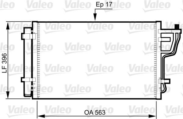 KLİMA KONDANSERİ İ30 1.4i 07 563x396x17