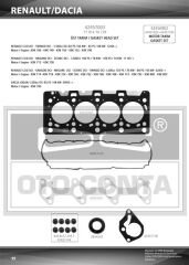 ÜST TAKIM CONTASI CLIO-KNG-MGN-LOGAN-SANDERO 1.5DCI K9K 712-714-718-724-760 TEFLON KEÇELİ SUB.LAS
