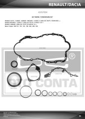 ALT TAKIM CONTASI CLIO-KNG-MGN-LOGAN-SANDERO 1.5DCI K9K TEFLON KEÇELİ METAL KARTERLİ
