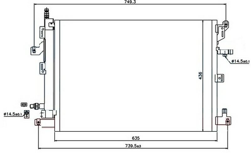 KLİMA BRAZİNG CONDENSER A/M 622X471X16 VOLVO XC90 2002