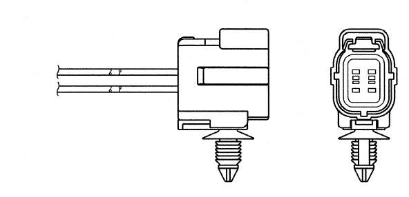 OKSİJEN SENSÖRÜ OZA341-F2 MAZDA 323 1.5 16V 98-01 - 1.6 01-04 530mm