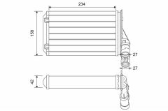 KALORİFER RADYATÖRÜ PARTNER-BERLINGO 1.9D-2.0HDI 97-08 -P306-XSARA-XANTIA-ZX 1.6-1.8-2.0-1.4HDI-1.5D 97-05 BEHER TİPİ