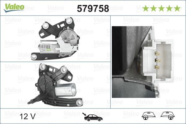 SİLECEK MOTORU ARKA CITROEN Berlingo 08 ; PEUGEOT Partner 08
