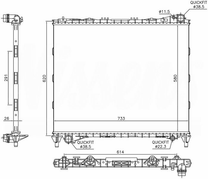 MOTOR SU RADYATORU LAND ROVER R.R. 4 L405 R.R. SPORT 2 L494