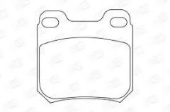 ARKA FREN BALATASI VECTRA A 88-95 ASTRA F 94-98 CALIBRA A 90-97 KADETT E 86-91 VECTRA B 96