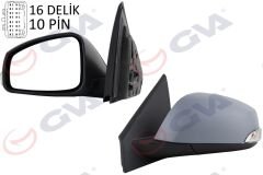 DIŞ DİKİZ AYNASI SOL LAGUNA 07 ELEKTRİKLİ ISITMALI SİNYALLİ KATLANIR ASTARLI ASFERİK MAVİ CAM 10 FİŞ VM-6134EBSAL
