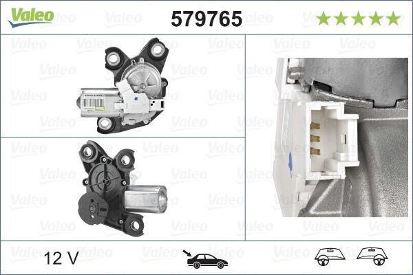 SİLECEK MOTORU ARKA CITROEN Berlingo 08 ; PEUGEOT Partner 08