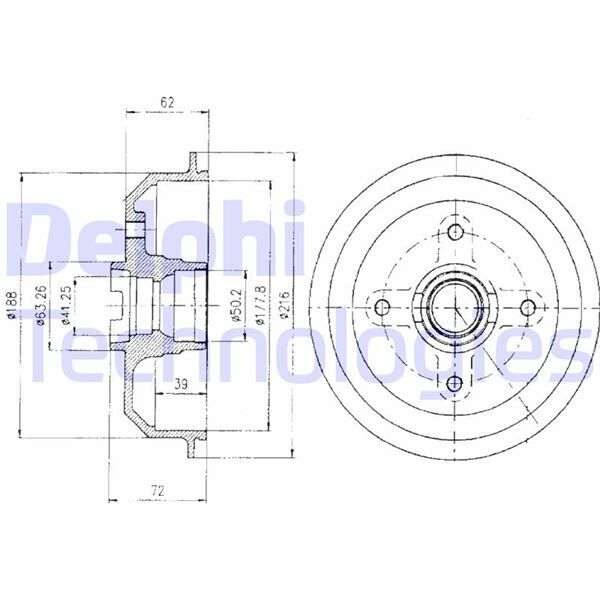 FREN KAMPANASI ARKA FORD FİESTA 76 04/89