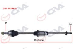 KOMPLE AKS ÖN SAĞ EGEA 1.3 MJT MT 15- İÇ AKS KAFALI