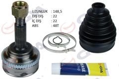 AKS KAFASI DIŞ ÖN KALOS 1.4 16V-AVEO 1.4 16V 03-08 ABS Lİ 48DİŞ AUTO 22x22x52 148.5mm