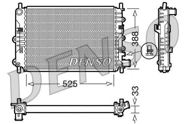 RADİATOR. ENGİNE COOLİNG FORD ESCORT V 90-95