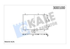 KLİMA RADYATÖRÜ KONDENSER PEUGEOT P206 98 09 1.1-1.4-1.6-2.0-1.4HDI-1.6HDI MT KURUTUCUSUZ 552x363x16