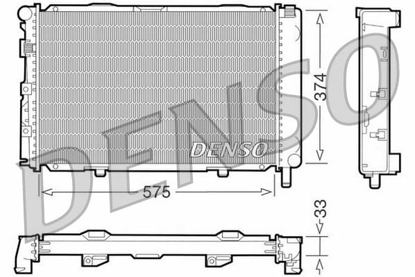 RADİATOR. ENGİNE COOLİNG MERCEDES-BENZ 190 W201 82-93