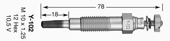 KIZDIRMA BUJİSİ Y-102