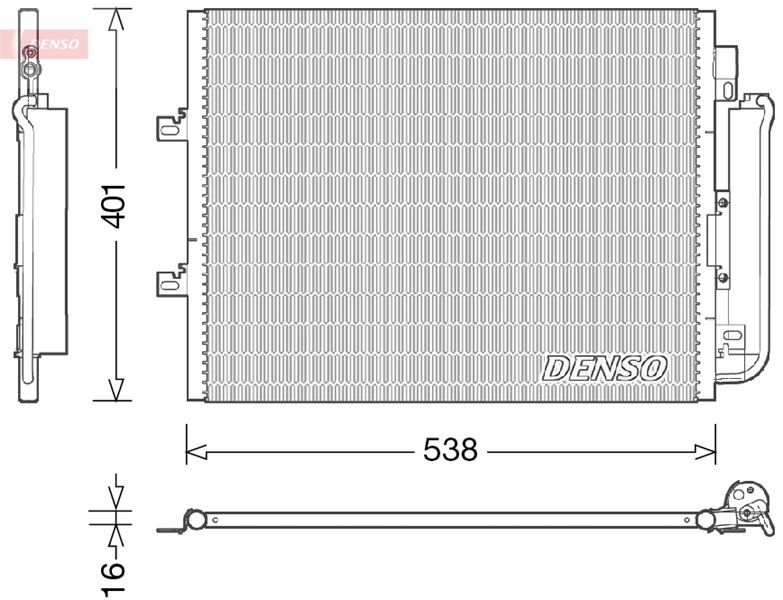 CONDENSER. AİR CONDİTİONİNG RENAULT TWINGO II 07-
