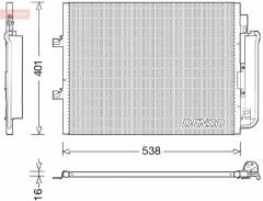 CONDENSER. AİR CONDİTİONİNG RENAULT TWINGO II 07-