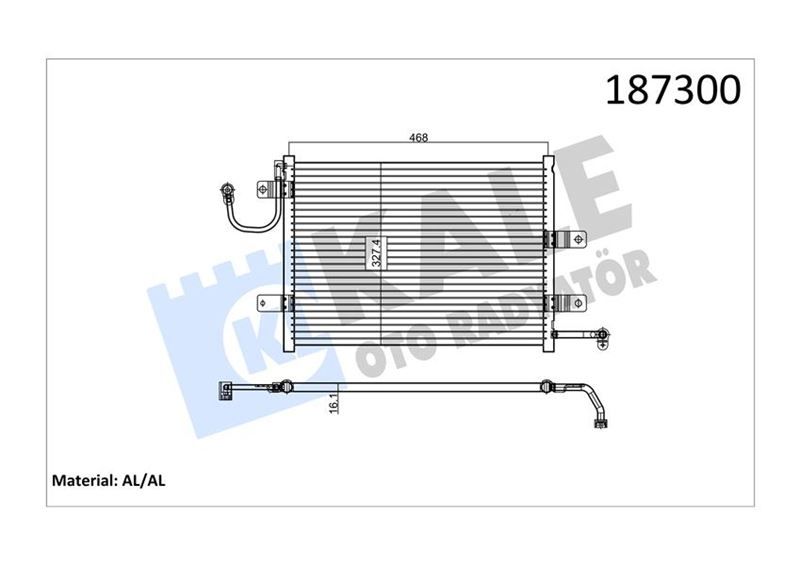 KLİMA KONDENSERİ MAREA 1 SIRA ALB SİSTEM