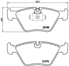 ÖN BALATA BMW E83 X5 3.0i-4.4i 00 X5 5.30d 01 08 E46 M3 CLS 03 E86 Z4 E85 Z4