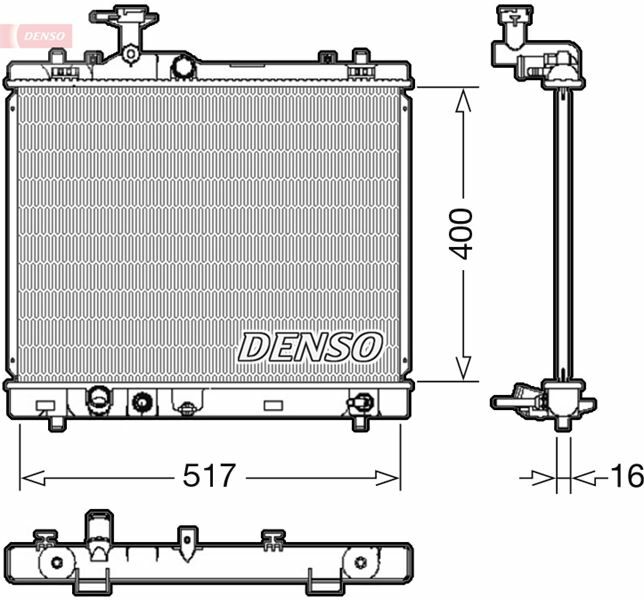 RADİATOR. ENGİNE COOLİNG SUZUKI SWIFT IV 10-