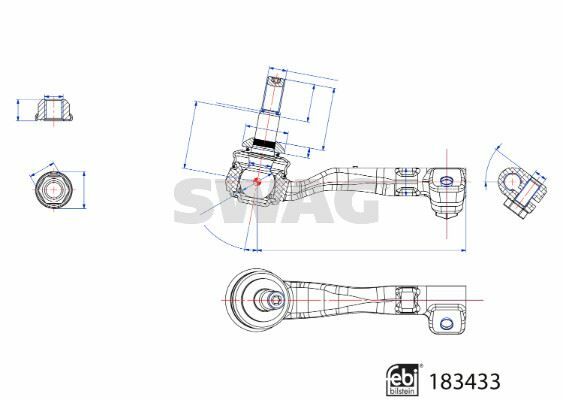 ROT BAŞI EMNİYET SOMUNLU BMW FEBI 183433