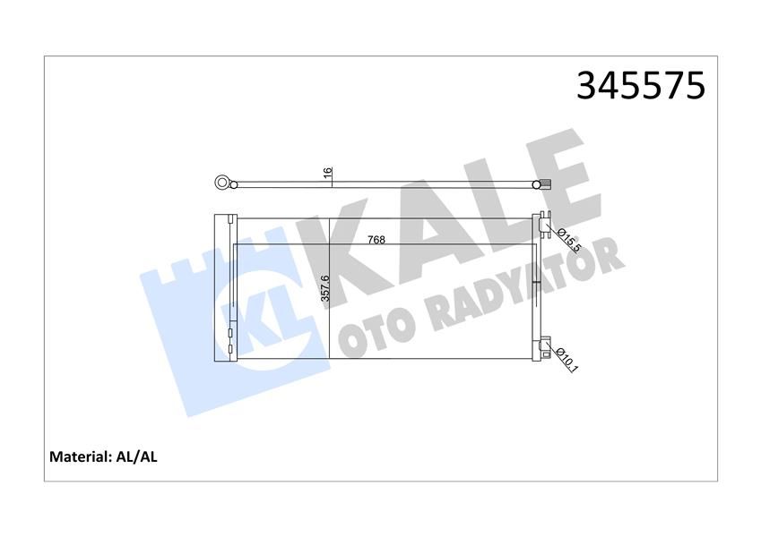 KLİMA KONDENSERİ TRAFIC III-VIVARO III 1.6 DCİ-CDTİ 14 AL/AL