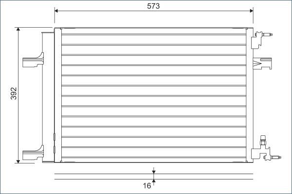 KLİMA KONDENSERİ RADYATÖRÜ ASTRA J-ZAFIRA C-CRUZE 1.3-1.4-1.6-1.7-1.8