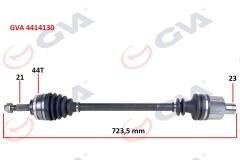 KOMPLE AKS SAĞ CLIO II 1.5DCI 98-05 ABS Lİ 44DİŞ 728mm YAYLI