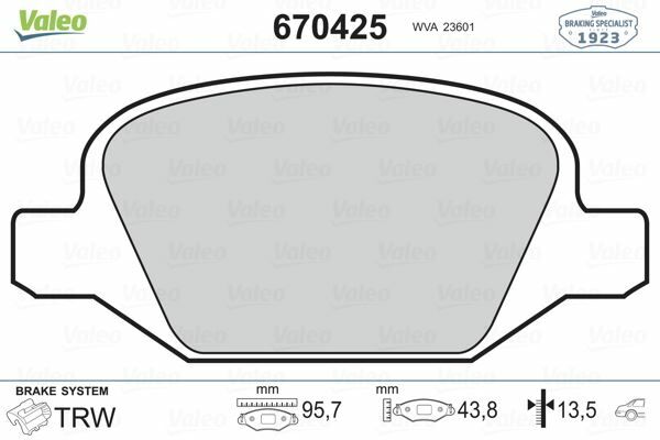 ARKA BALATA FIAT 500 1.4 ABARTH 08/08 FIAT 500C - 1.4 ABARTH 09/09 0.9 13