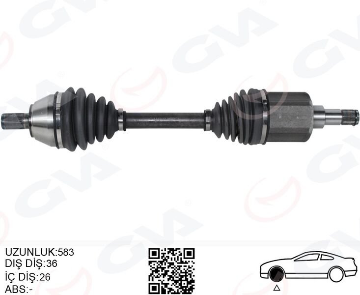 ÖN AKS KOMPLE SOL S40 II VOLVO 1.6 D2 06 12 V40 VOLVO II 1.6 D2 12 V50 VOLVO 1.6 D2 10 12 C30 VOLVO 1.6 D2 10 12