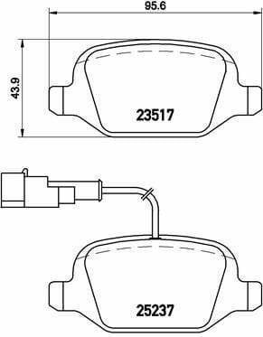 ARKA FREN BALATASI ALFA ROMEO MITO 09 FIAT LINEA 09 1.3JTD 1.4TJET 1.6JTD