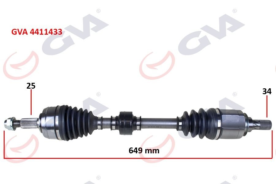 KOMPLE AKS SOL MEGANE IV 1.5DCI 16- EURO6 A-T 649mm