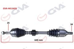 KOMPLE AKS SOL MEGANE IV 1.5DCI 16- EURO6 A-T 649mm