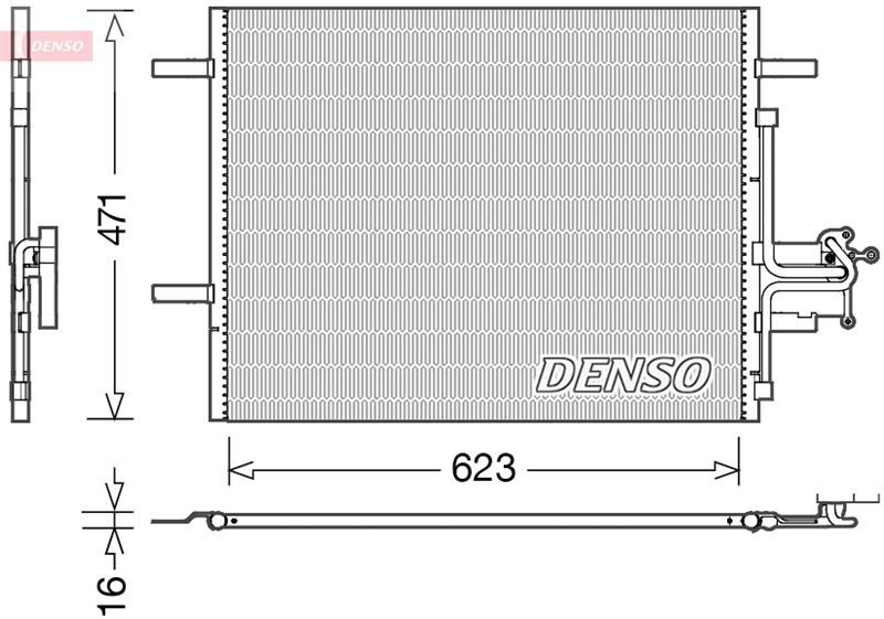 CONDENSER. AİR CONDİTİONİNG VOLVO S60 II 10-18