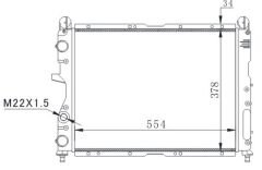 RADYATÖR TMPR 2.0 İ AC KLİMASIZ MEK 558x367x36 ALÜMİNYUM
