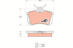 ARKA BALATA FLUENCE-MEGANE II-III-P207-P308-P307-PARTNER-BERLINGO-C2-C3-C4-CROSSLAND- BORA-PASSAT 97 GOLF IV-V-POLO 87x52.9x17