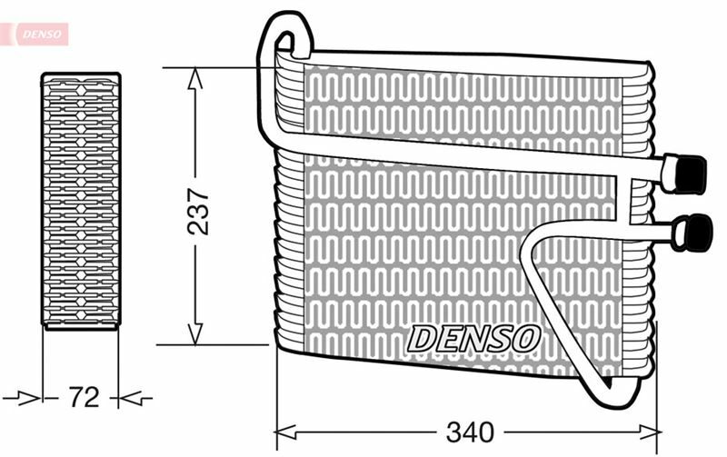 EVAPORATOR. AİR CONDİTİONİNG VOLVO 740 83-92