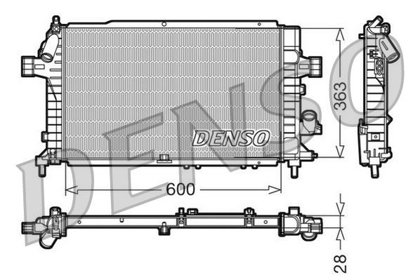 RADİATOR. ENGİNE COOLİNG OPEL ASTRA H 04-14