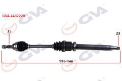 ÖN AKS KOMPLE SAĞ FIESTA V 1.4 TDCI 02 08 FUISON 1.4 TDCI FIESTA VII 08 12 1.25-1.4TDCI- 1..5 TDCI-1.6 TDCI 916mm