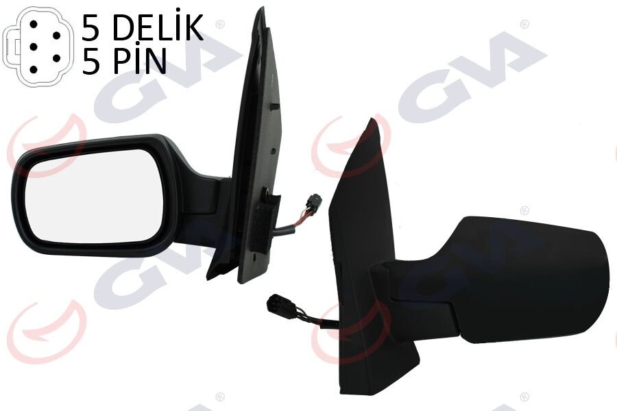 DIŞ DİKİZ AYNASI SOL FIESTA 02 ELEKTRİKLİ ISITMALI KONVEKS 5 FİŞ VM-312EHL