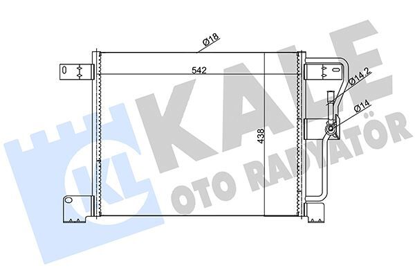KLİMA KONDENSERİ JEEP AL-AL 540X428X16